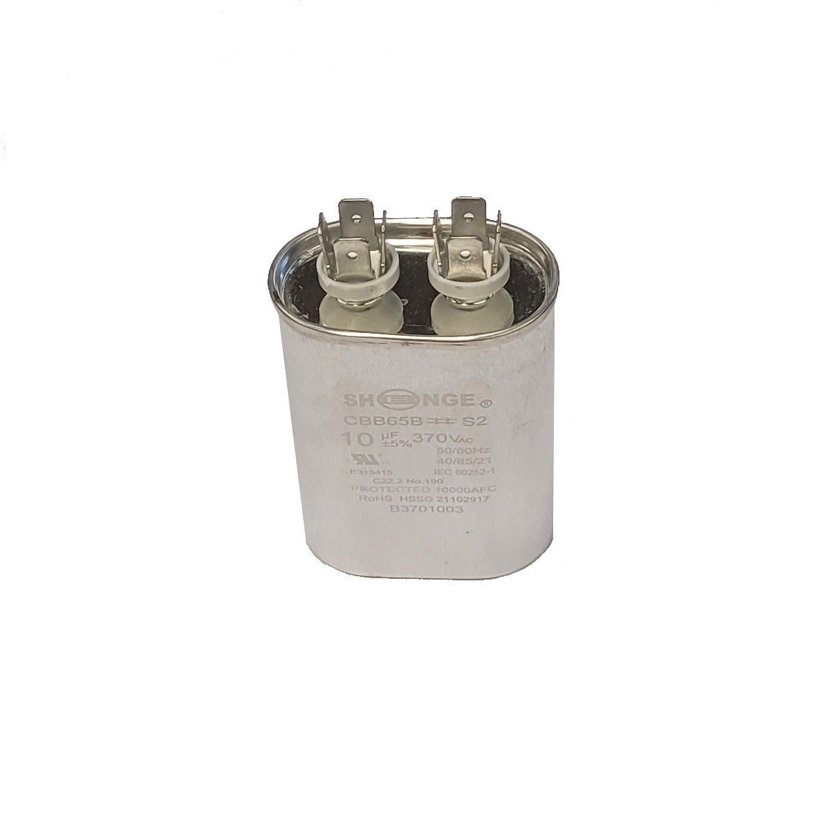 QX6510-SHENGE Capacitor Motor Run Oval 10 uF MFD 370V