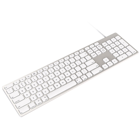 Aluminum USB Wired Keyboard with Numeric Keypad for Apple Mac iMac Macbook