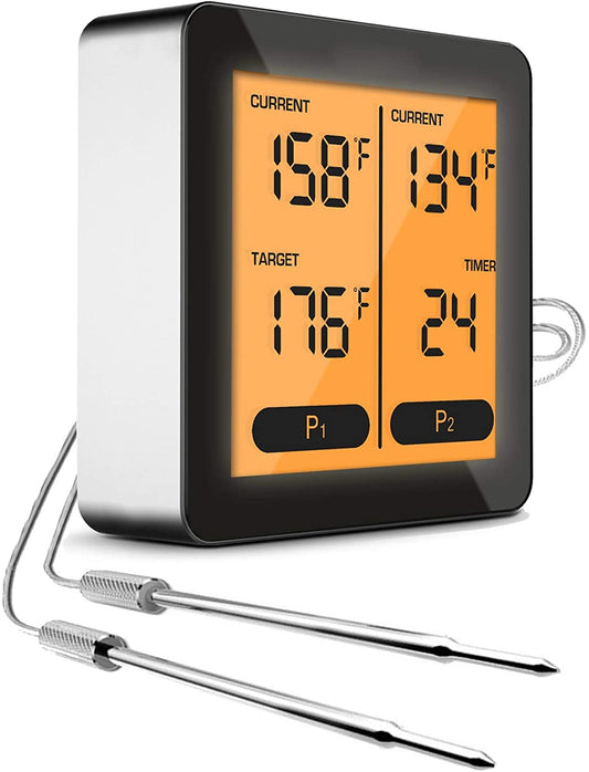 Smart Wireless Meat Thermometer with Dual Probe Bluetooth 100ft Range