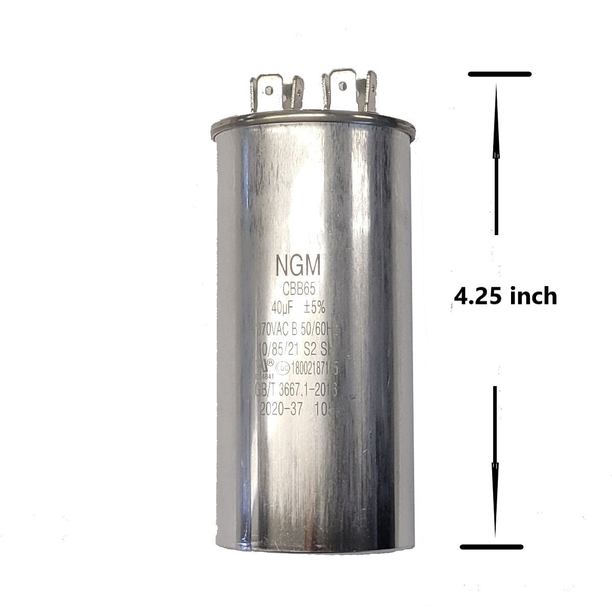 Capacitor Motor Run Round 40 uF MFD 370V