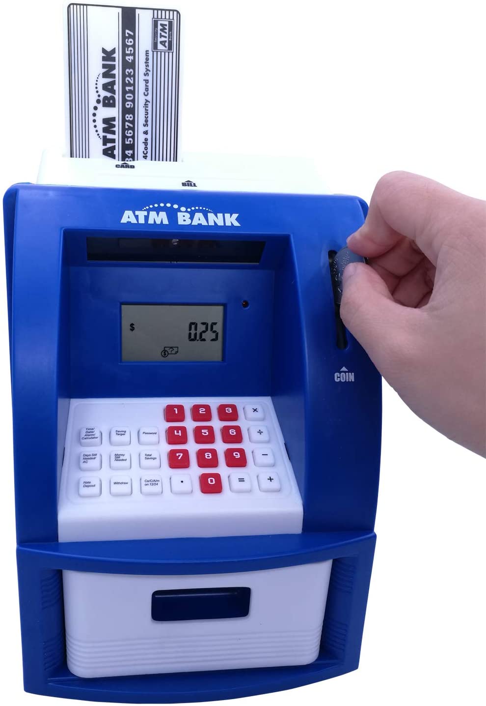 ATM Bank, Electronic Piggy Bank, Perfect Toy for Kids to Instill Saving Habit