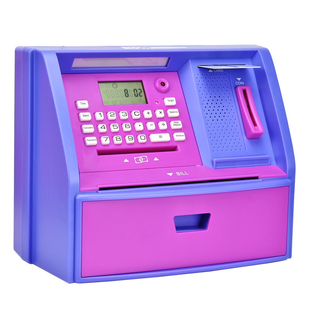 Talking ATM Savings Bank, Digital Piggy Bank, ATM Money Coins Machine for Kids