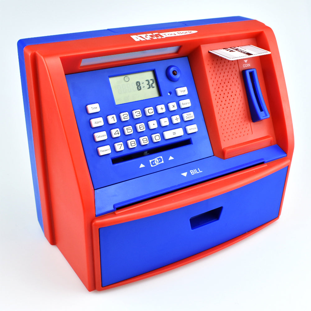 Talking ATM Savings Bank, Digital Piggy Bank, ATM Money Coins Machine for Kids