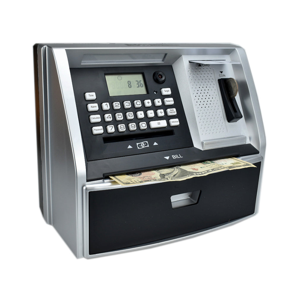 Talking ATM Savings Bank, Digital Piggy Bank, ATM Money Coins Machine for Kids