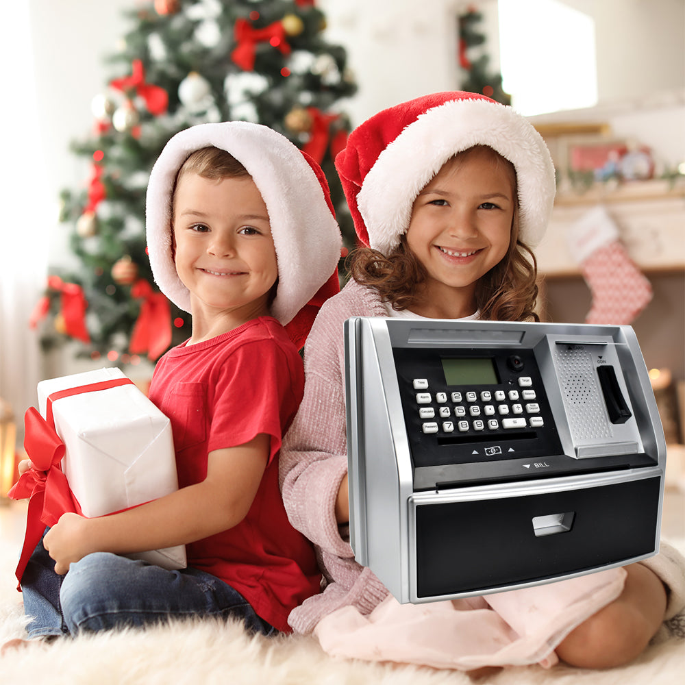 Talking ATM Savings Bank, Digital Piggy Bank, ATM Money Coins Machine for Kids