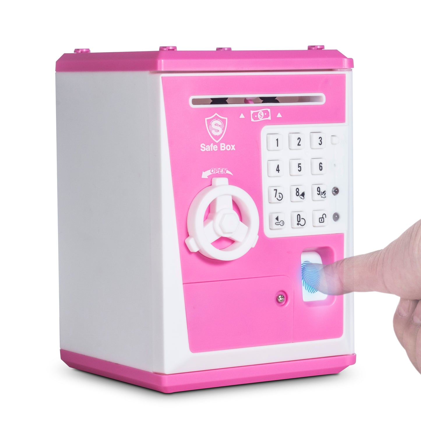 Toy Piggy Bank Safe Box Fingerprint ATM Bank Savings Bank