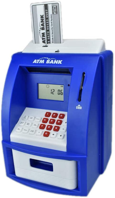 ATM Bank, Electronic Piggy Bank, Perfect Toy for Kids to Instill Saving Habit